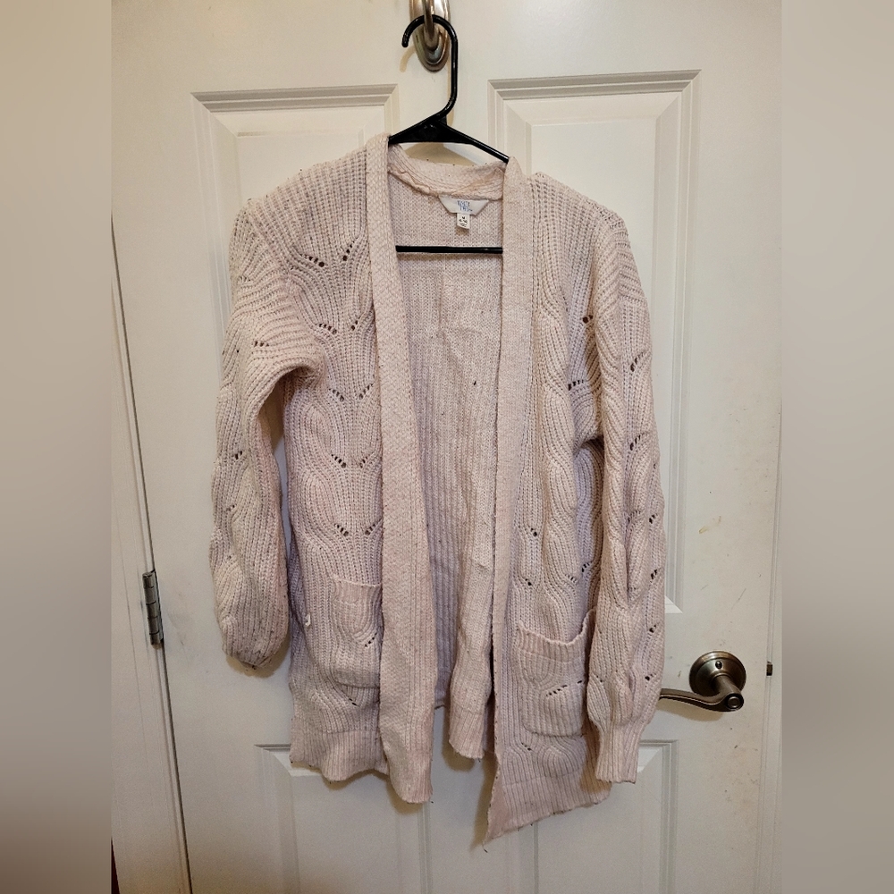 White sweater jacket